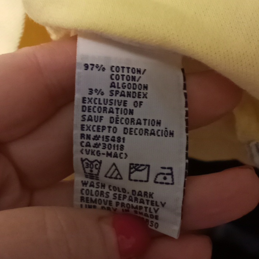 Tommy Hilfiger sleeveless yellow collared polo golf shirt size large - Picture 7 of 7
